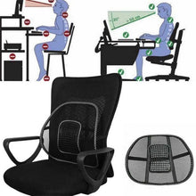 1 Piece Lumbar Back Support, Mesh Cushion Backrest For Office Home Car Seat Portable Breathable Work Chair Rest Massage Beads For Lower Body Pain Relief