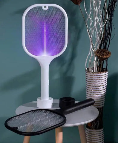 2 in 1 Rechargeable Electronic Mosquito Bat Racket Insect Killer Lamp