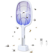 2 in 1 Rechargeable Electronic Mosquito Bat Racket Insect Killer Lamp